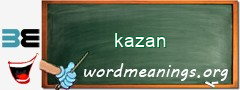 WordMeaning blackboard for kazan